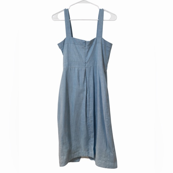 BB Dakota Light Blue Denim Mini Dress Small (Trendy, Buttons) - Picture 2 of 3